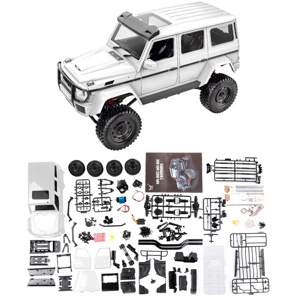 Конструктор для сборки MN MODEL внедорожника G500 (белый) RTR 4WD масштаб 1:12 2.4G - MN-86K|WHITE