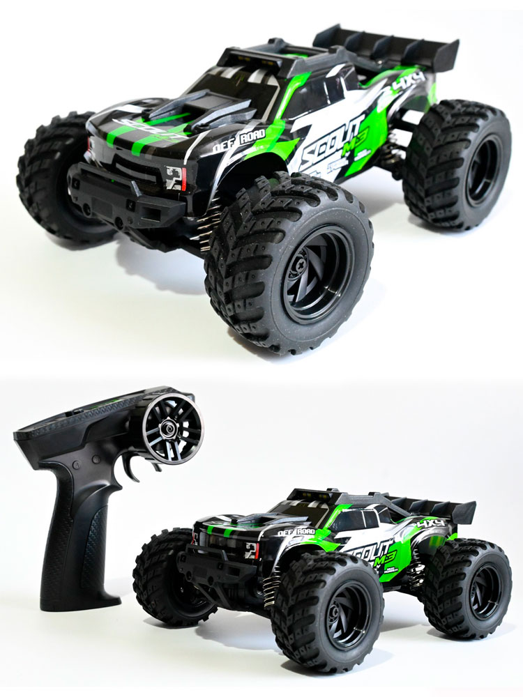Радиоуправляемый монстр RCM Scout M3 (зеленый) 4WD 2.4G 1/20 RTR - RCM-SCOUT-GREEN