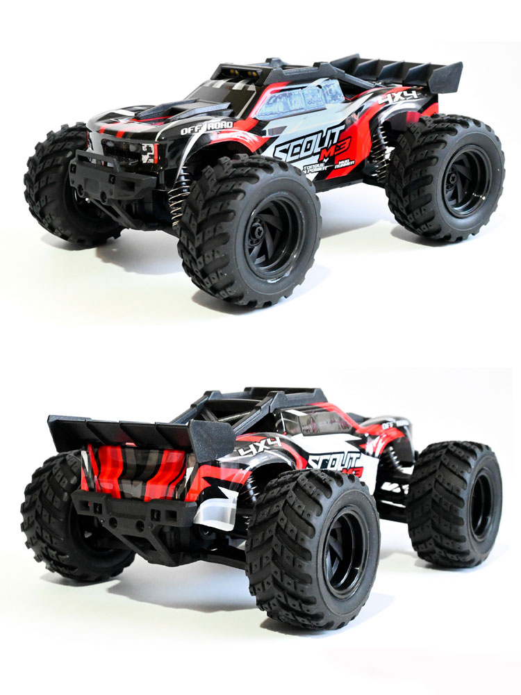 Радиоуправляемый монстр RCM Scout M3 (красный) 4WD 2.4G 1/20 RTR - RCM-SCOUT-RED