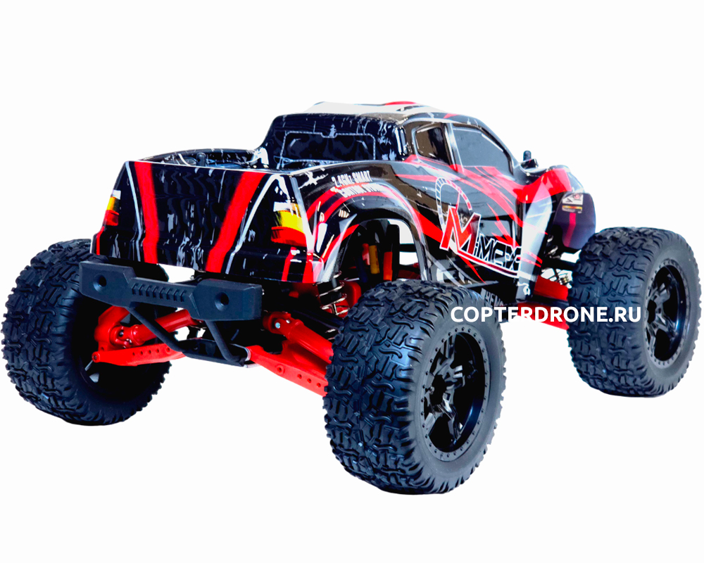 Радиоуправляемая машина монстр Remo Hobby MMAX Brushless UPGRADE 4WD 2.4G  1:10 RTR RH1035UPG-RED