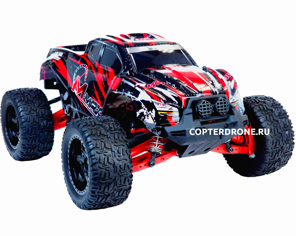 Радиоуправляемая машина монстр Remo Hobby MMAX Brushless UPGRADE 4WD 2.4G  1:10 RTR RH1035UPG-RED