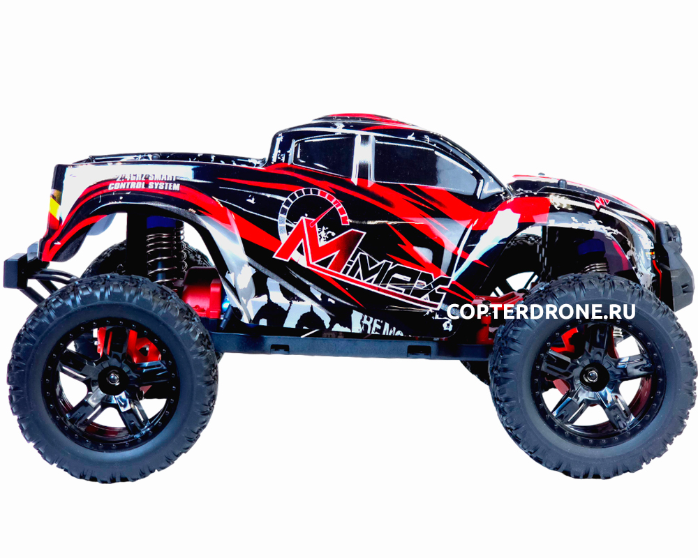 Радиоуправляемая машина монстр Remo Hobby MMAX Brushless UPGRADE 4WD 2.4G  1:10 RTR RH1035UPG-RED