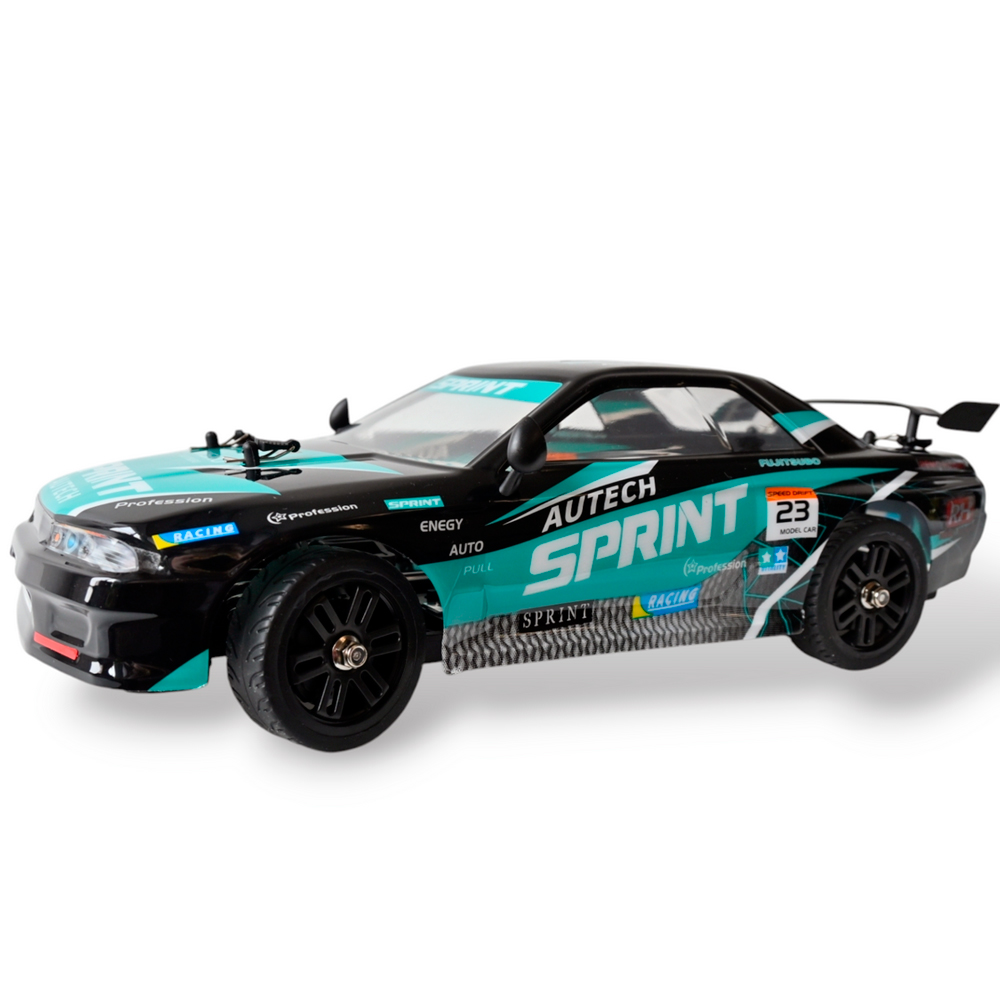 Радиоуправляемая машина для дрифта Remo Hobby RACING & DRIFT (черно-зеленая) 4WD 2.4G 1/14 RTR - RH1411-NBG