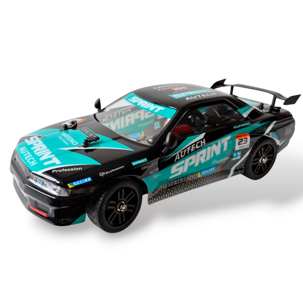 Радиоуправляемая машина для дрифта Remo Hobby RACING & DRIFT (черно-зеленая) 4WD 2.4G 1/14 RTR - RH1411-NBG