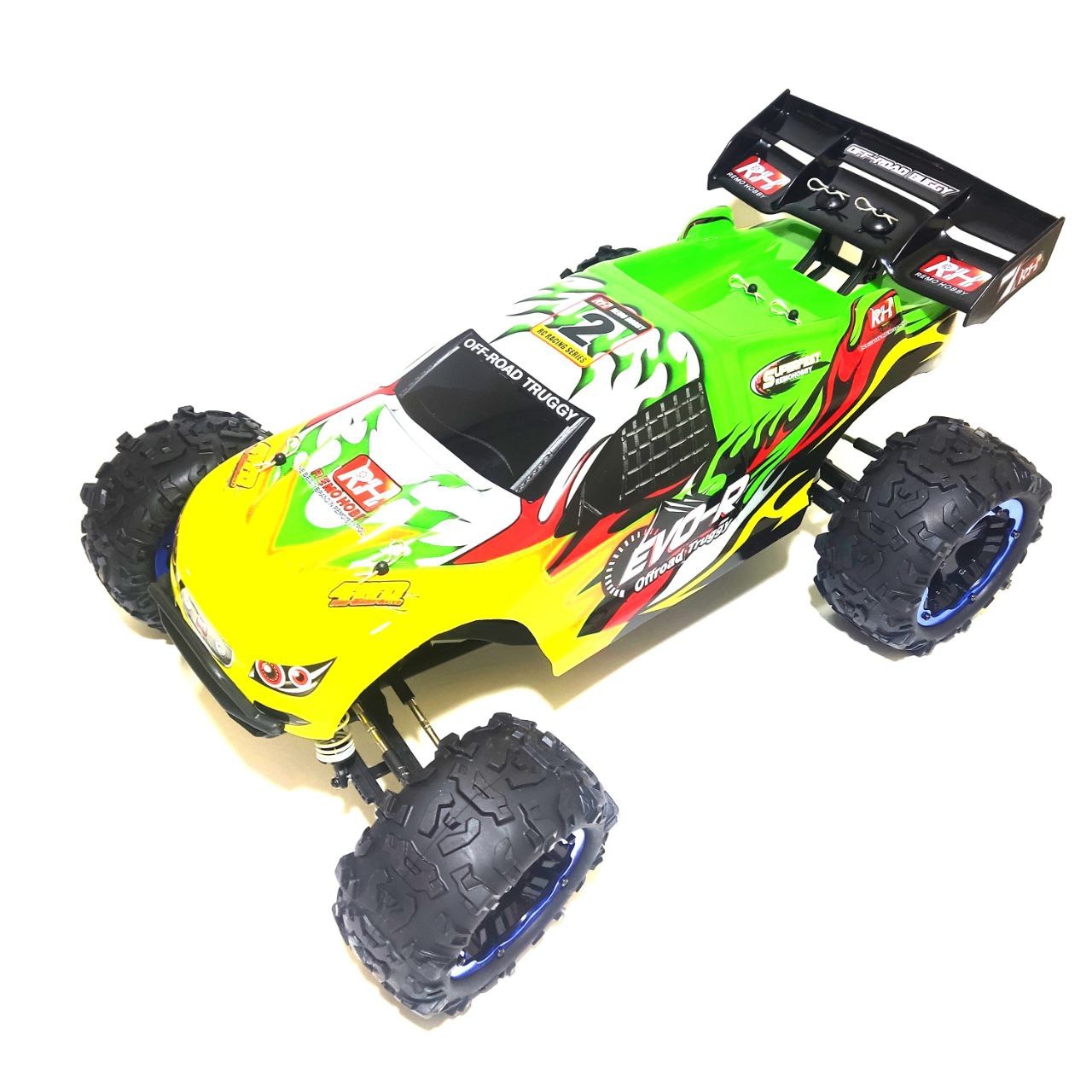 Радиоуправляемая машина трагги Remo Hobby EVO-R TWINS MOTOR 4WD 2.4G 1:8 RTR + Li-Po - RH8062-Green