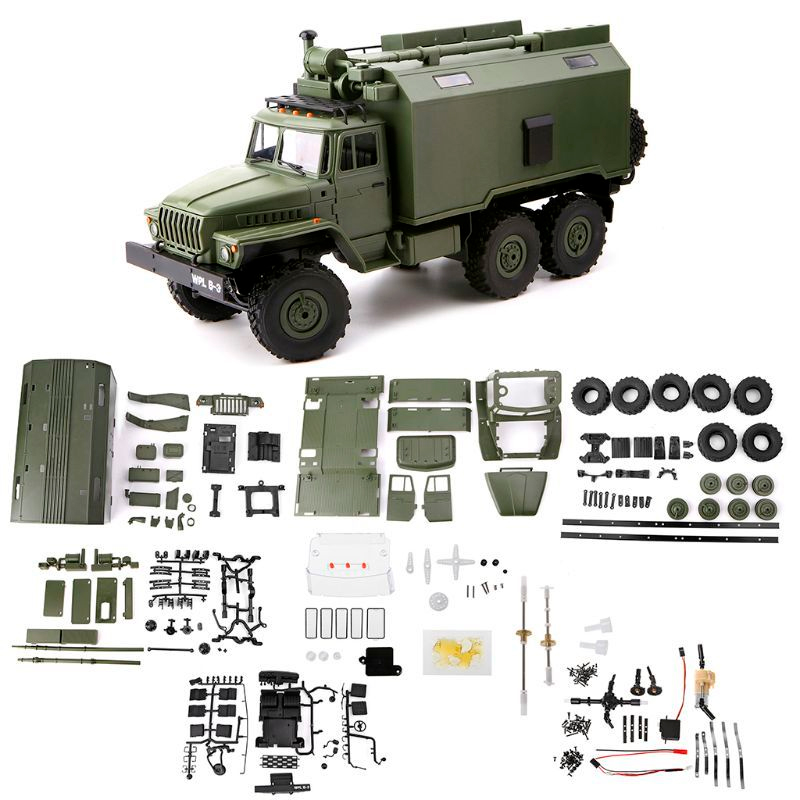 Конструктор WPL Советского военного грузовика *Урал* 4WD 2.4G масштаб 1:16 - WPLB-36K