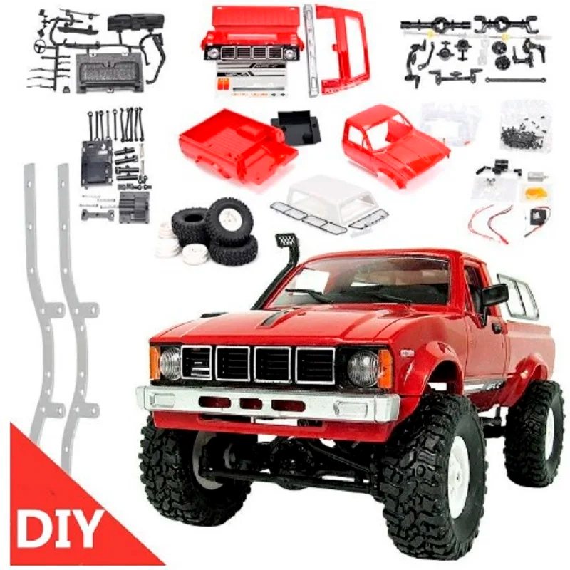 Конструктор краулер WPL Truck Buggy Crawler RTR 4WD масштаб 1:16 2.4G - WPLC-24K-Red