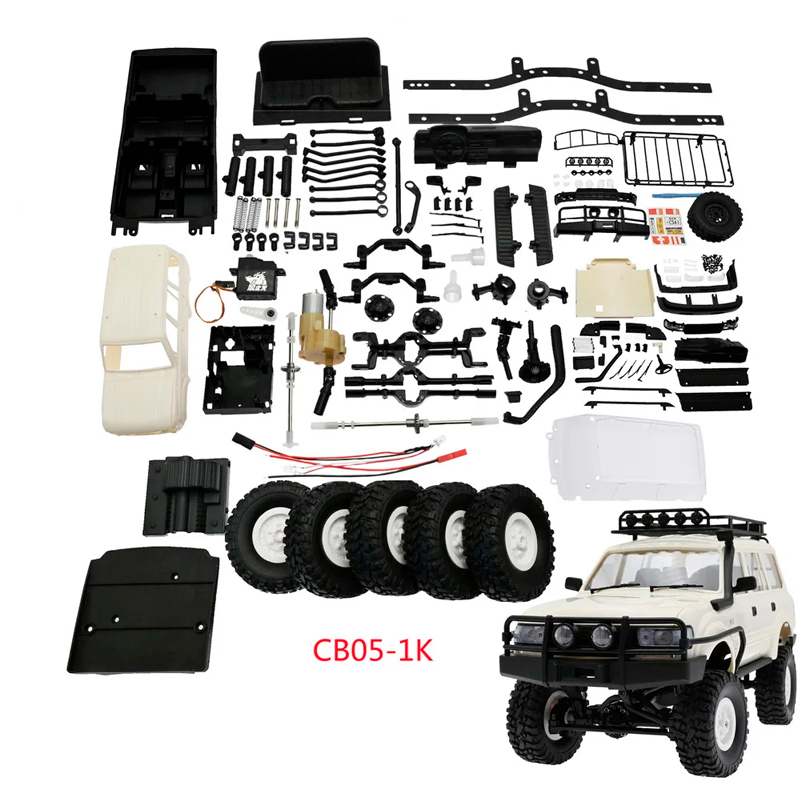 Конструктор для сборки Toyota Land Cruiser LC80 масштаб 1:16 KIT - WPLCB05-1-WHITE