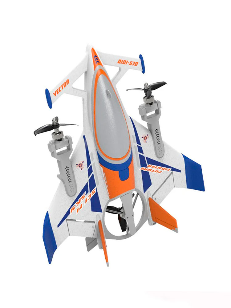 Радиоуправляемый самолет дрон XK Innovation SCI Fi Sky VTOL 3D6G 8ch - QIDI-570-BLUE