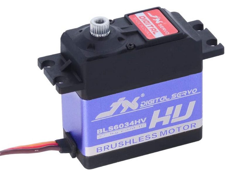 Сервомашинка цифровая JX Servo BLS6034HV (60г/33.7/0.11/7.4V) бесколлекторная, Ecoboost BLS6034HV