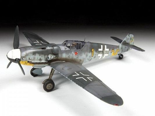 Модель Сборная ZVEZDA Немецкий истребитель Мессершмитт BF-109G6, 1:48