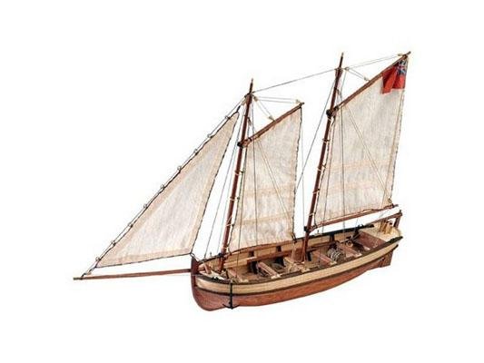 Сборная модель из дерева шлюпки корабля Artesania Latina ENDEAVOUR, 1/50
