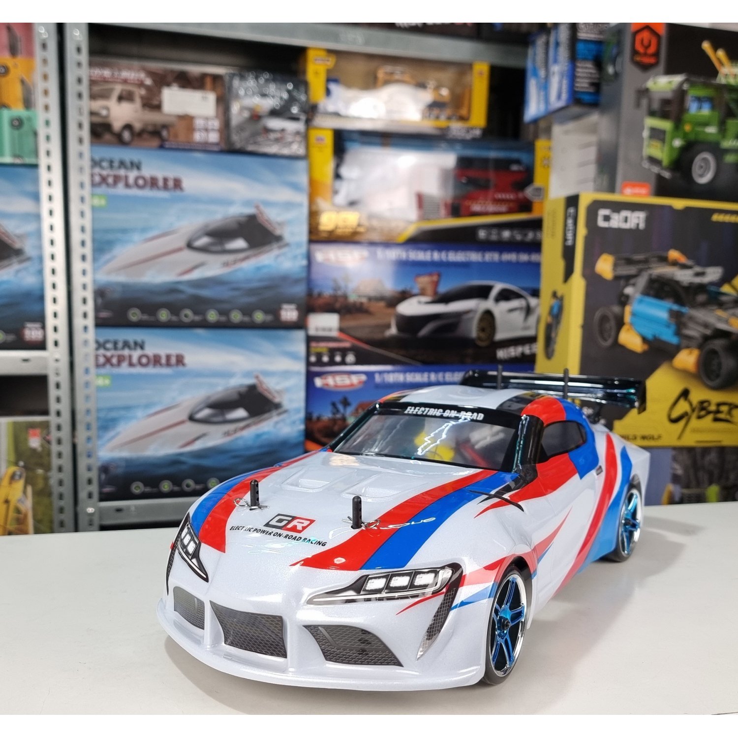 Радиоуправляемая машина для дрифта HSP Flying Fish 1 Top масштаб 1:10 4WD 2.4G - 94123TOP SP02 Supra