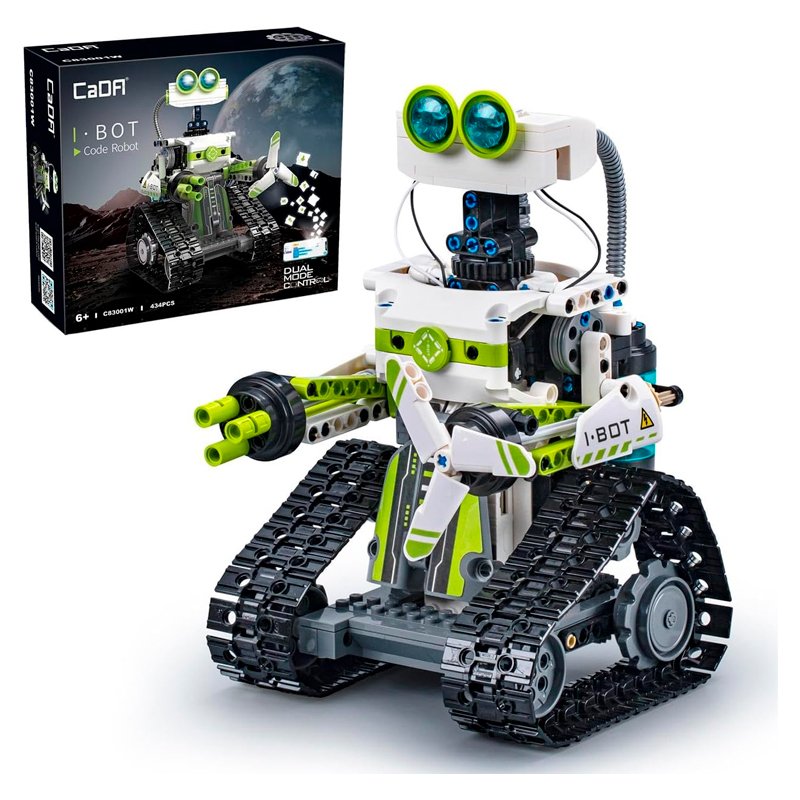 Радиоуправляемый конструктор CADA робот I-BOT, программируемый (434 детали) - C83001W