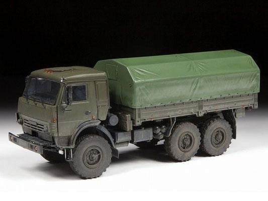 Модель сборная ZVEZDA Российский грузовик трехосный К-5350 "Мустанг"