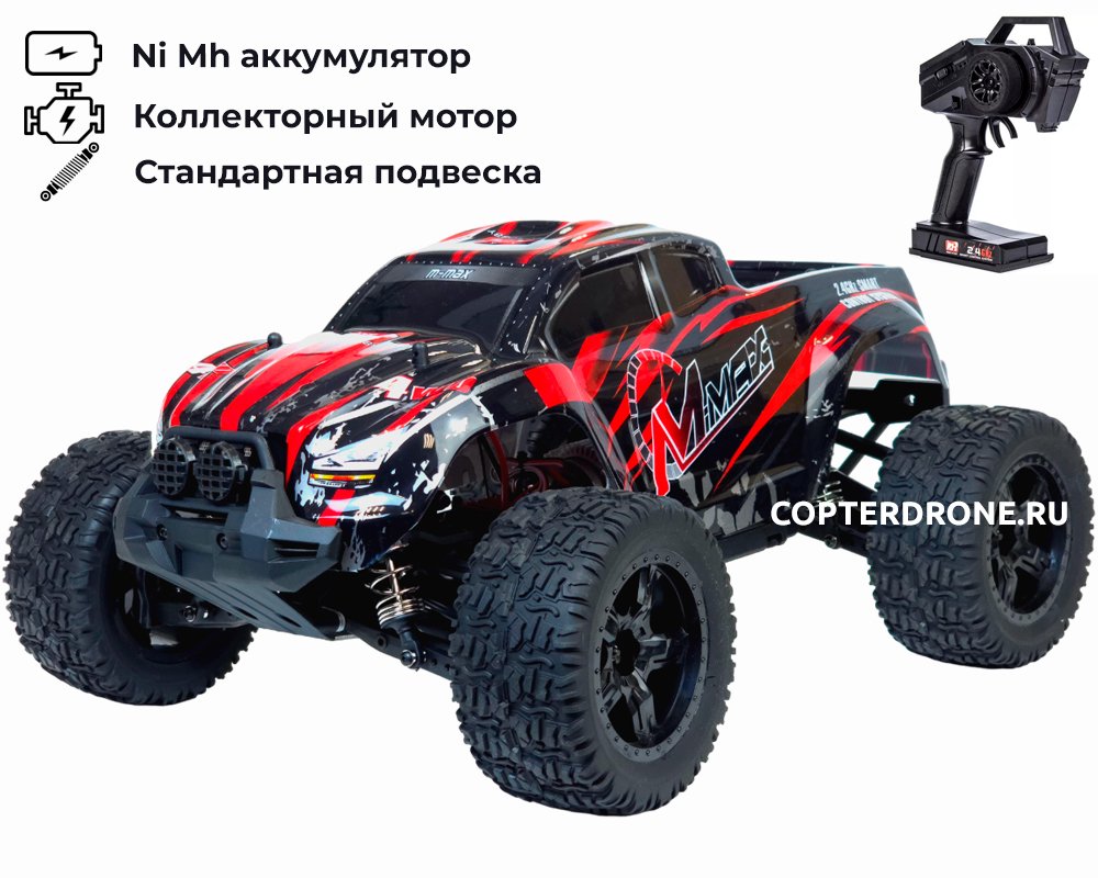 Радиоуправляемый монстр Remo Hobby RH1031-RED 4WD RTR