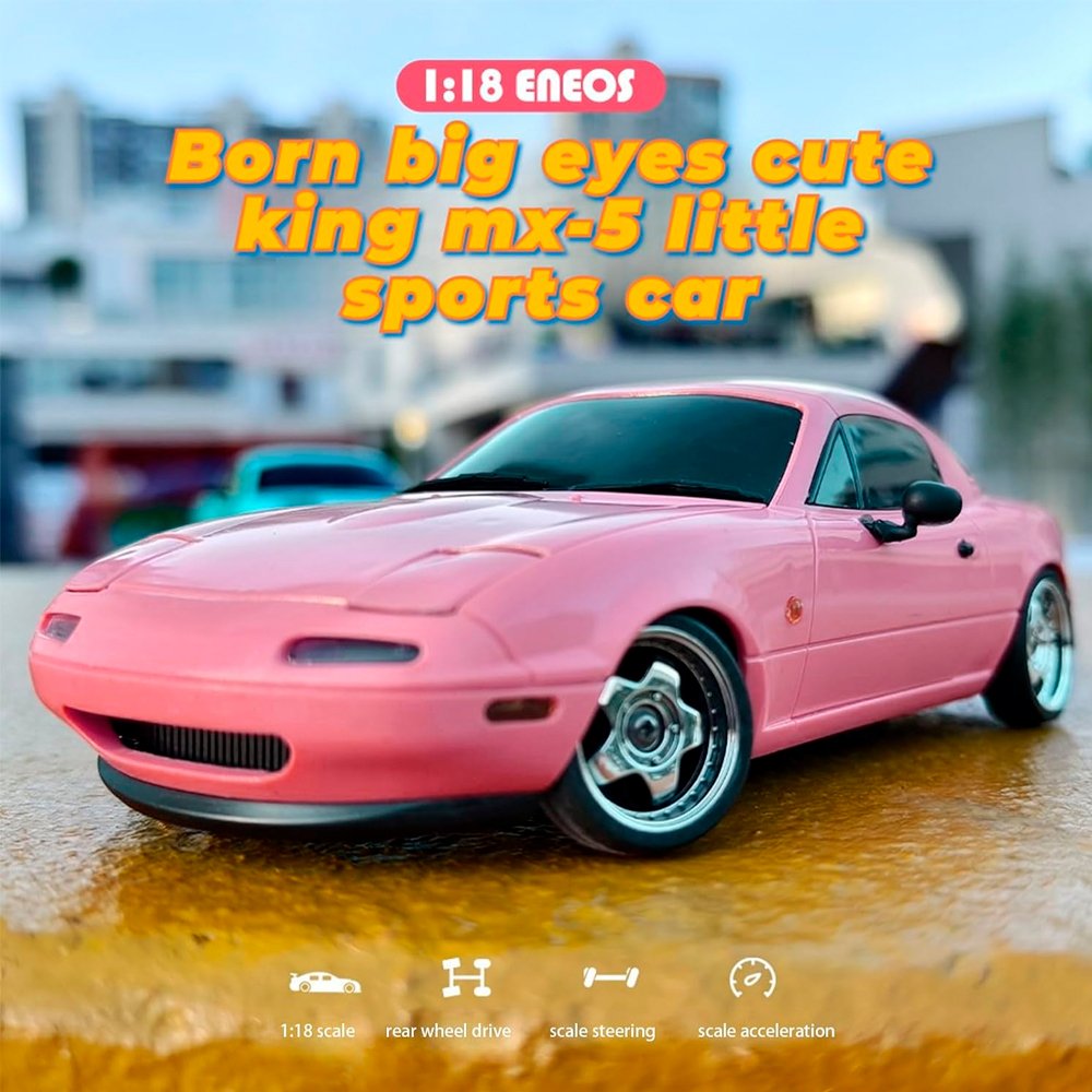 Радиоуправляемая машина для дрифта LD RC масштаб 1:18 2WD 2.4G Mazda MX-5 Gyro - 1804 Pink