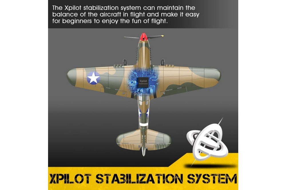 Радиоуправляемый самолет Volantex RC P40 Warhawk with Gyro 400мм 4ch RTF 2.4G - EXA76113R