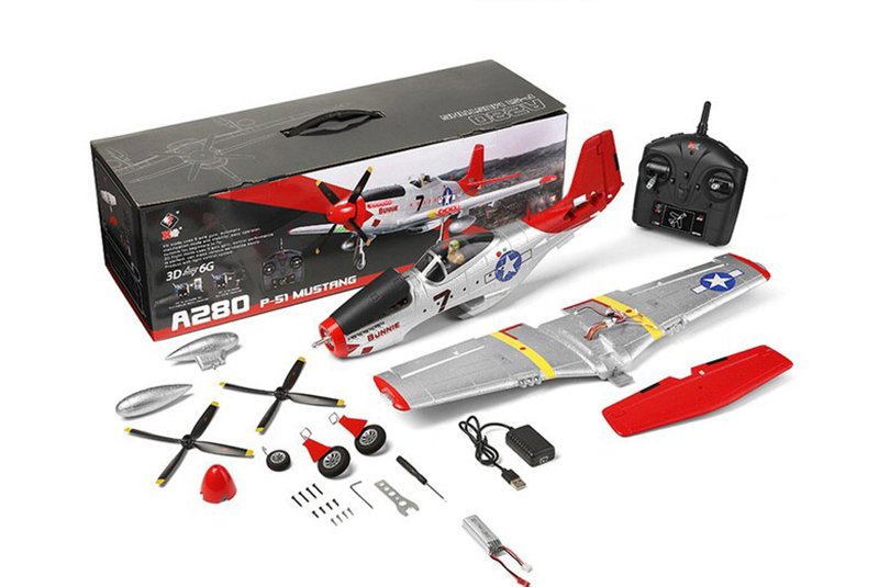Радиоуправляемый самолет WL Toys 3D 6G 4CH RTF 2.4G - WLT-A280