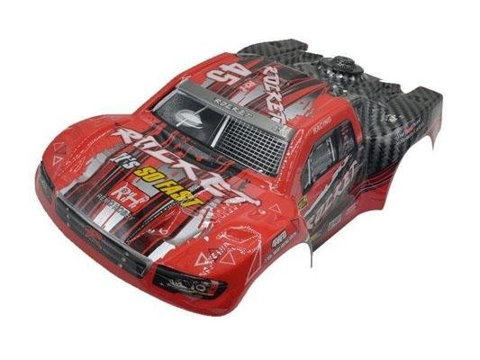 Красный кузов для моделей шорт-корс Remo Hobby Rocket 1:16 D2602
