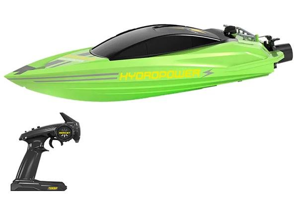 Радиоуправляемый катер Green HydroJet (25 км/ч, 42 см) с водометным двигателем - HC807-GREEN