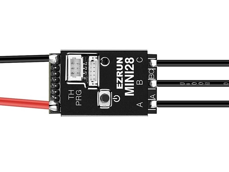 Бесколлекторный регулятор Hobbywing EZRUN MINI28 (30A-80A, 1/28) влагозащищённый - HW-30101300