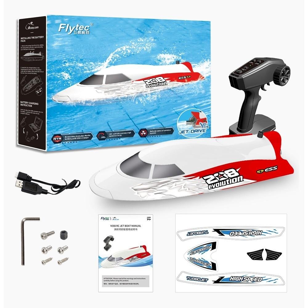 Радиоуправляемый катер Flytec V008 2.4G RTR с водометным двигателем