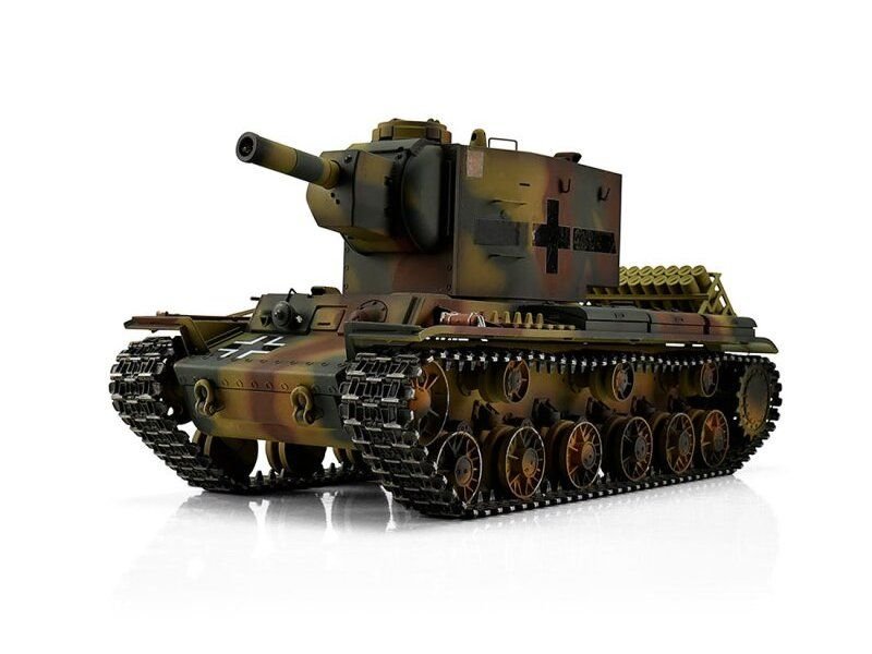Радиоуправляемый танк Torro KV-2 1/16 откат ствола (для ИК боя), камуфляж V3.0 2.4G RTR TR11409-CA-3.0