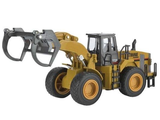 Металлический фронтальный погрузчик бревен Hui Na Toys 1/40 - HN1914