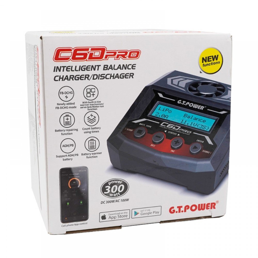 Универсальное зарядное устройство G.T.Power C6DPRO Dual Power 11-26/220В, 12A - GTP-C6DPRO