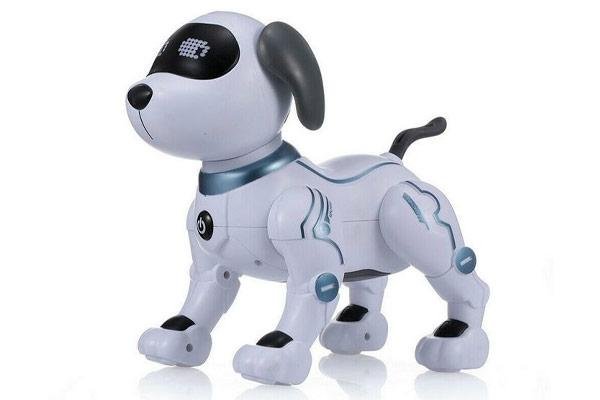 Радиоуправляемая робот-собака LENENG TOYS K16 звук, свет, танцы, сенсор
