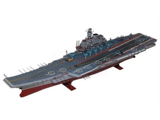 Модель сборная ZVEZDA Российский крейсер "Адмирал флота Советского Союза Кузнецов», 1:720