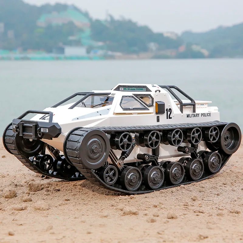 Радиоуправляемый гусеничный белый вездеход XLG Military Police (белый) RTR масштаб 1:12 2.4G - G2061-WHITE