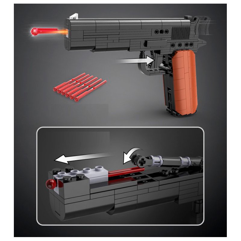 Конструктор CaDA пистолет Colt M1911 (332 детали) - C81012W