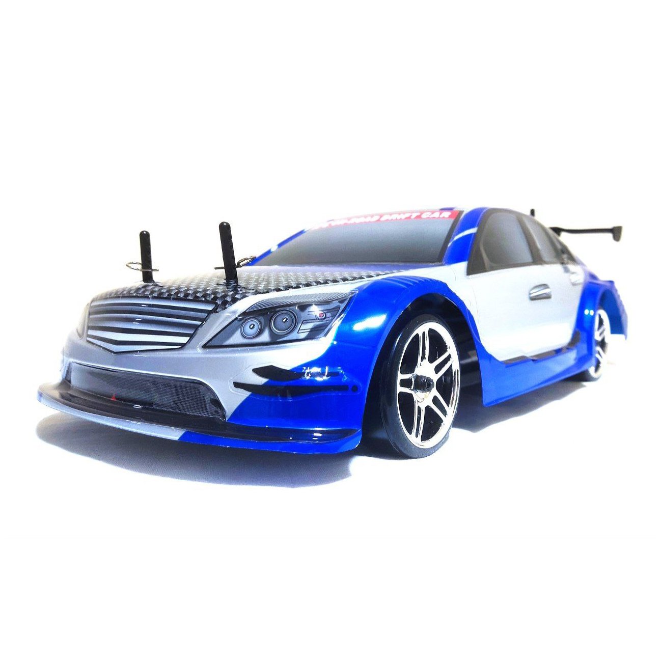 Радиоуправляемая машина для дрифта HSP Flying Fish 1 4WD RTR масштаб 1:10 2.4G - 94123 12381 BLUE Mercedes