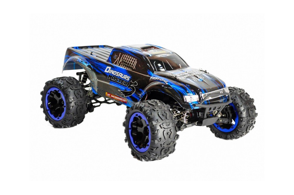 Радиоуправляемый монстр Remo Hobby Dinosaurs Master Brushless (синий) 4WD 2.4G 1/8 RTR RH8035-BLUE