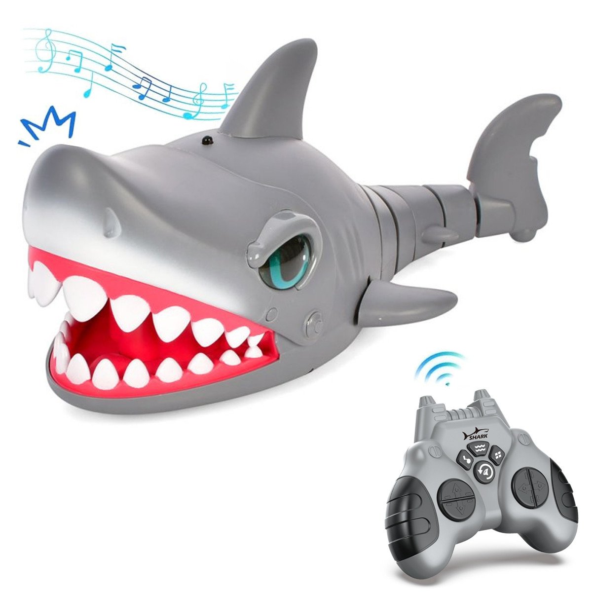 Свирепая игрушечная акула на пульте управления CS Toys (36 см, акб) - CS-YS06