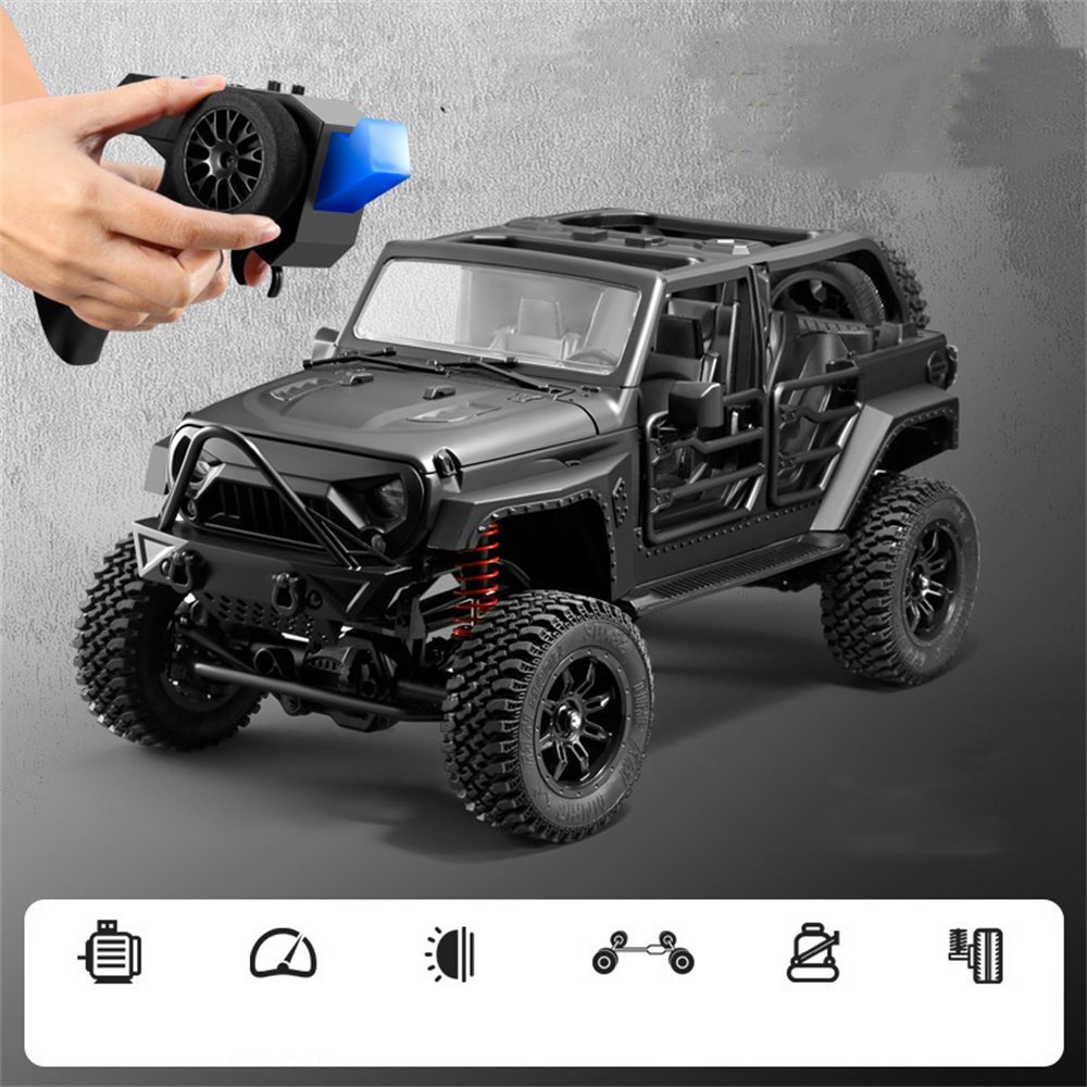 Радиоуправляемая машина внедорожник MN MODEL Wrangler RTR 4WD масштаб 1:12 2.4G - MN-128|BLACK