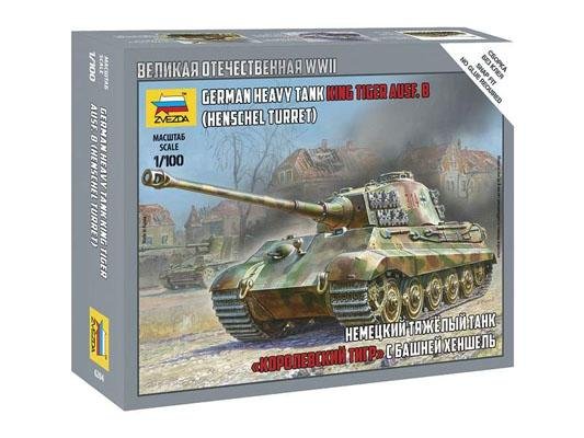 Модель Сборная ZVEZDA Тяжелый Немецкий танк "Королевский Тигр" Порше, 1:100