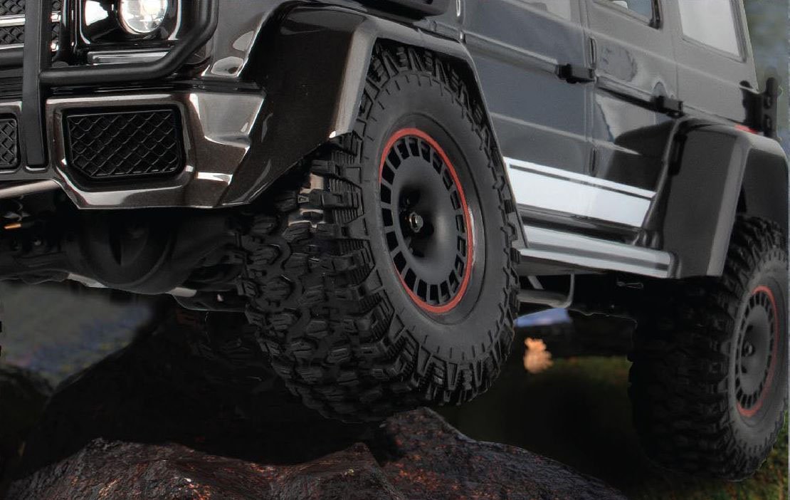 Радиоуправляемая машина трофи Yikong 4106 PRO crawler Benz G500 (Gray Black) 1/10 RTR - YK-4106PRO-GB