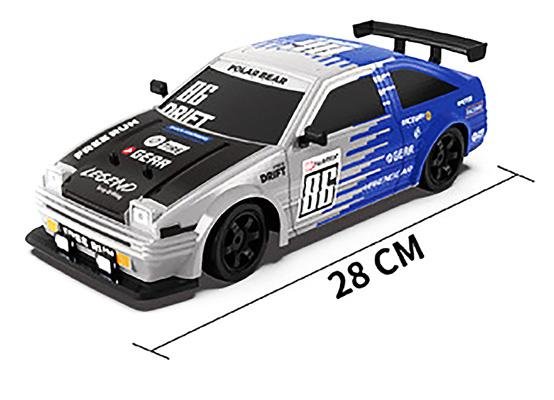 Радиоуправляемая машина для дрифта HB Toyota AE86 (4WD, свет, пар, акб, 1:16) - SC16A07-1
