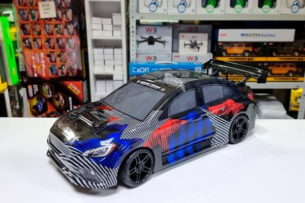 Радиоуправляемая машина для дрифта / шоссе HSP Flying FIsh 1 Seme 4WD RTR 1:10 2.4G - 94203(SJZ-BK) WRX STI