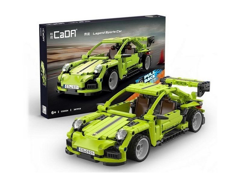 Конструктор CaDA спортивный автомобиль Legend, инерционный (387 деталей) C52024W