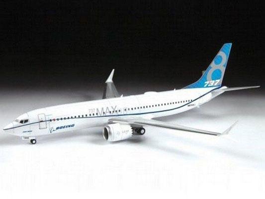 Модель сборная ZVEZDA Авиалайнер Пассажирский Боинг 737-8 MAX, 1:144
