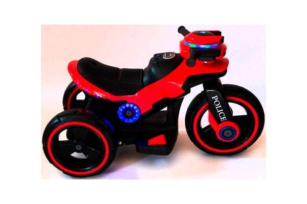 Детский мотоцикл на аккумуляторе Y-MAXI Police Red - SW198B-RED