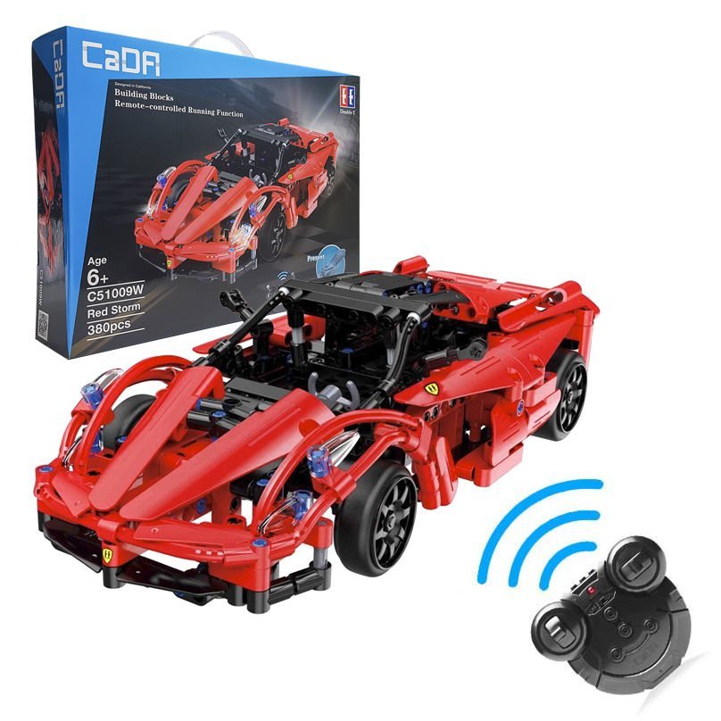 Радиоуправляемый конструктор CaDA Technic спортивная машина (380 деталей) C51009W