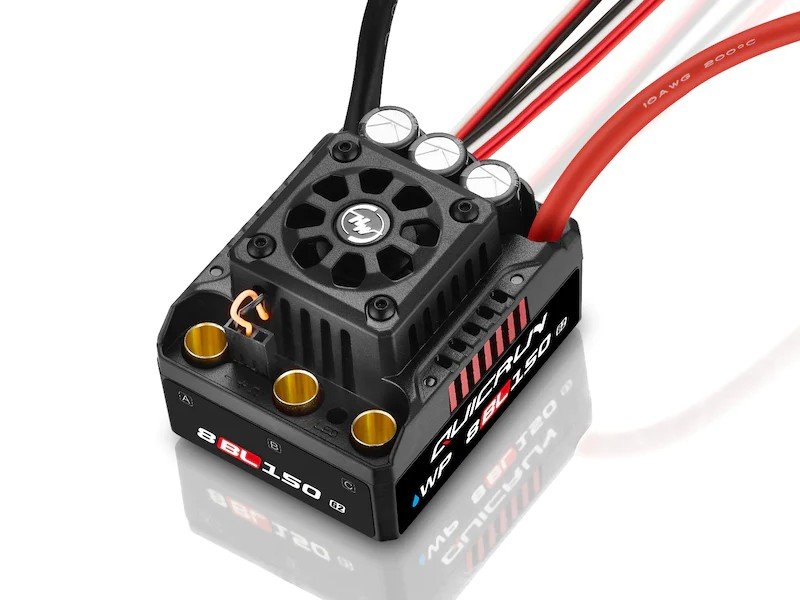 Бесколлекторный бессенсорный регулятор Hobbywing QuicRun-WP-8BL150-G2 (150A-1080A, 1/8) - HW-30109003