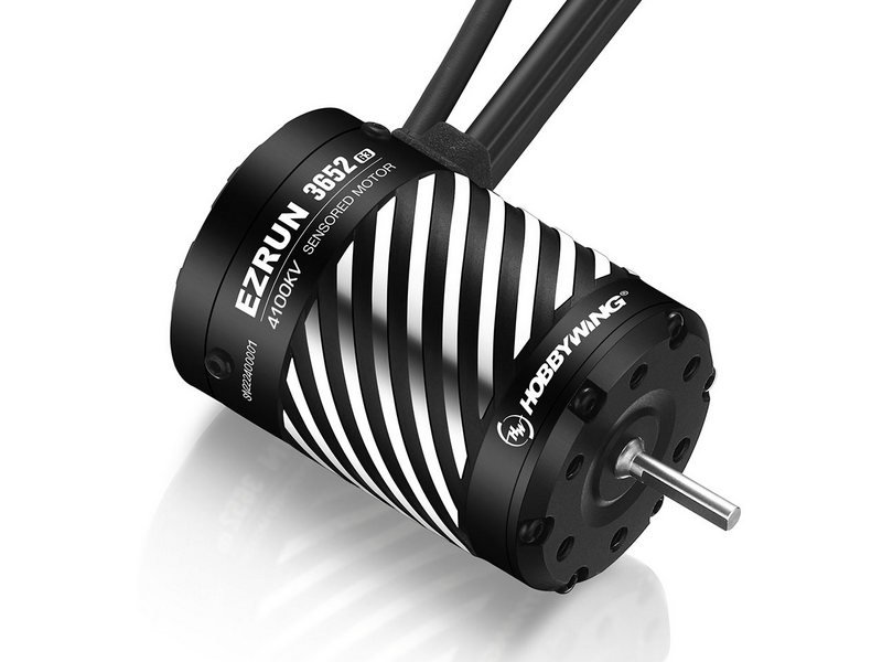 Бесколлекторный мотор Hobbywing EZRUN-3652SD-4100KV-BLACK-G3 (3.175/15мм, 1/10) бессенсорный - HW-30402605