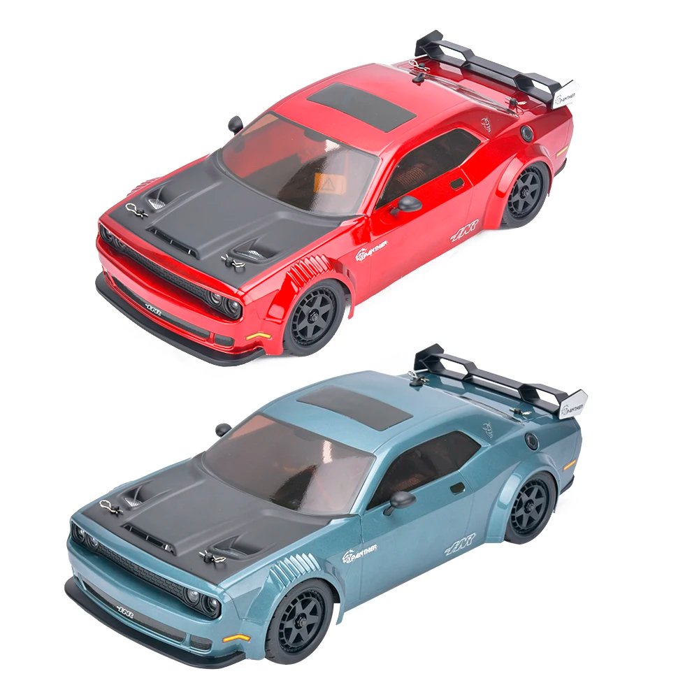 Радиоуправляемая машина для дрифта HSP / HNR Dodge SRT Серый (колеса шоссейные+дрифт LED фары 1:10 4WD) - H9802-H98248-2