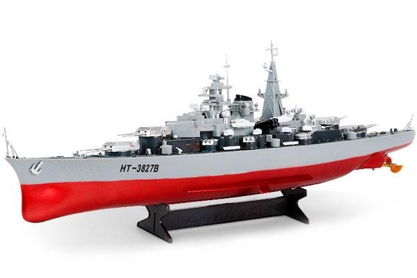 Радиоуправляемый корабль Heng Tai линкор Бисмарк 2.4G 1/360 HT-3827B